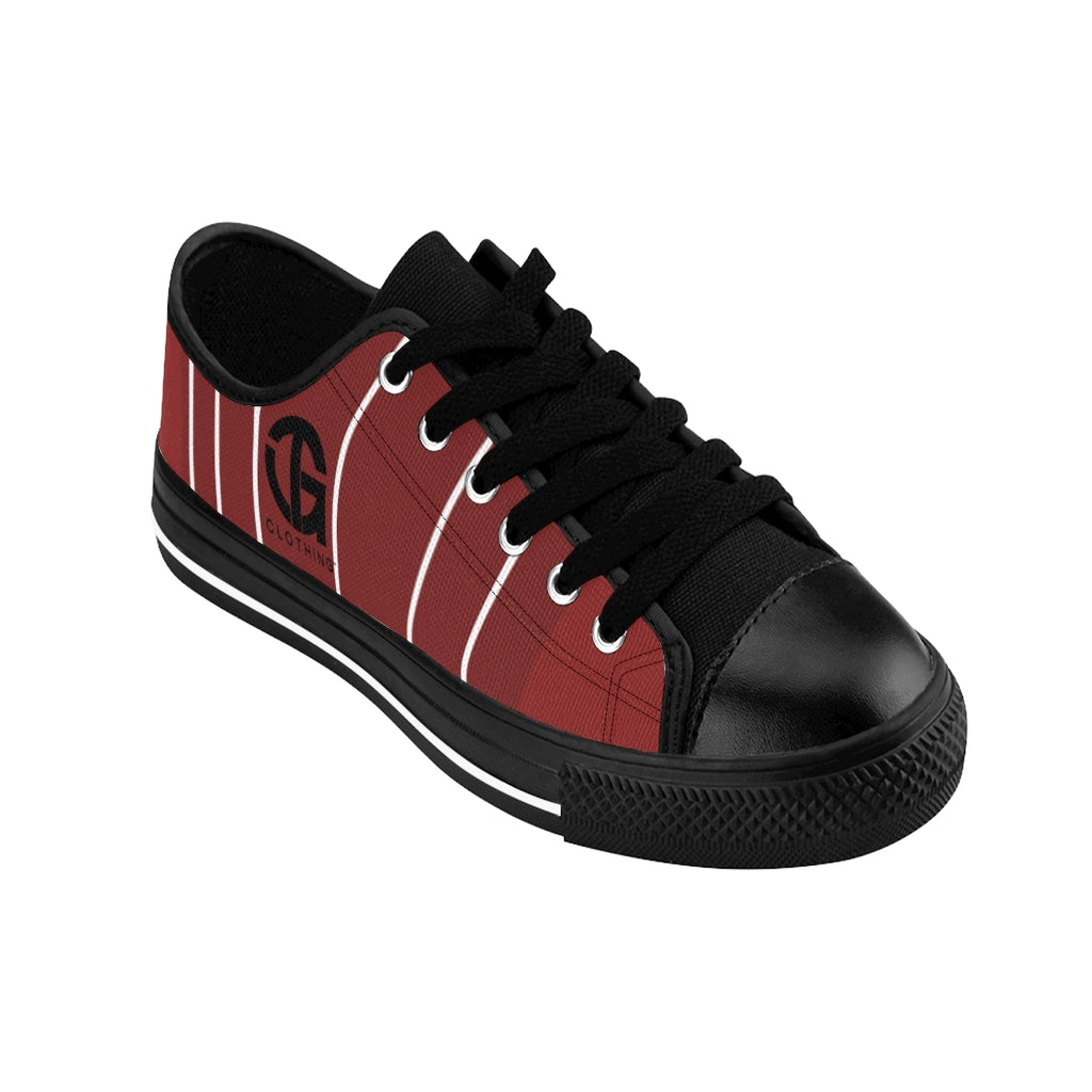 Men's T.G. 4 Red and White Striped Sneakers