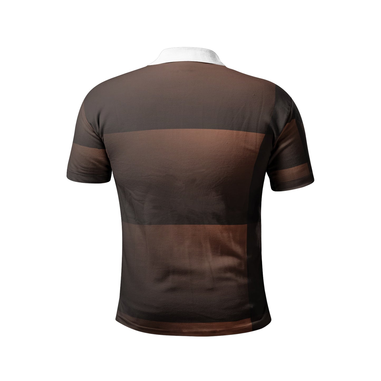 Men's Brown and White Polo Shirts