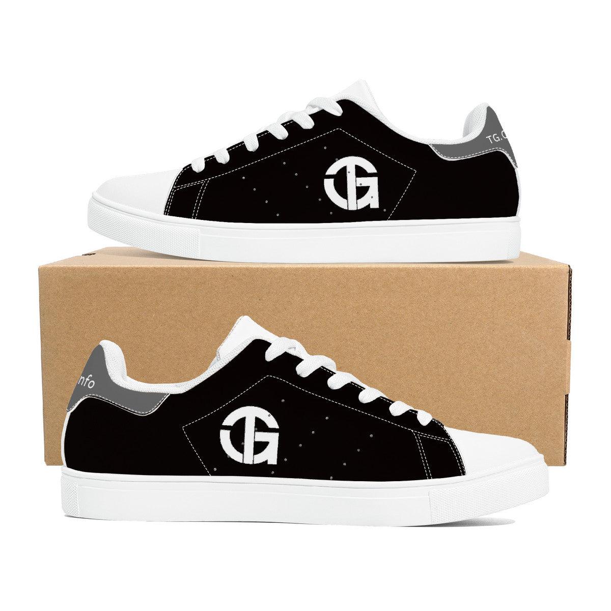 TG - Black on White - With white Logo