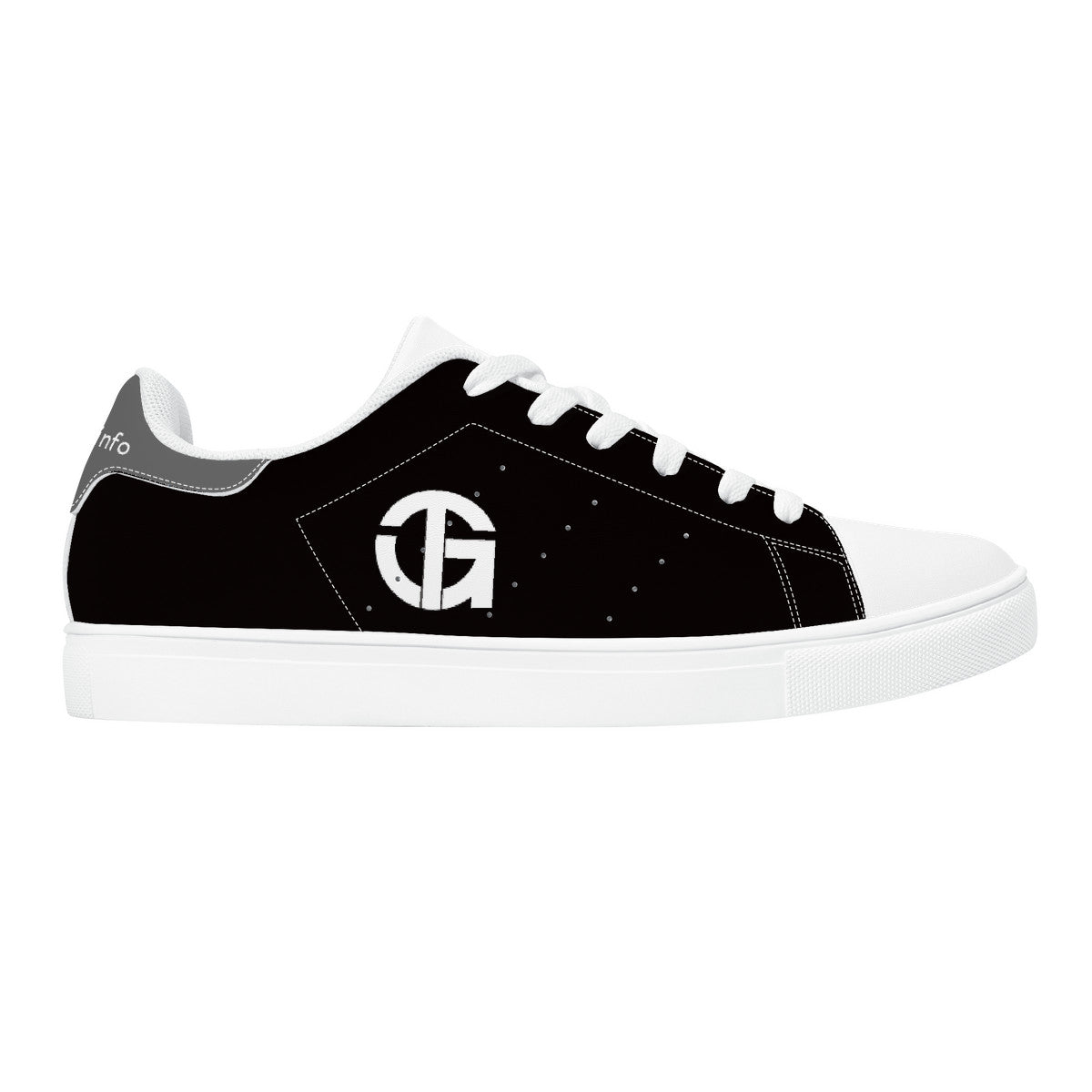 TG - Black on White - With white Logo