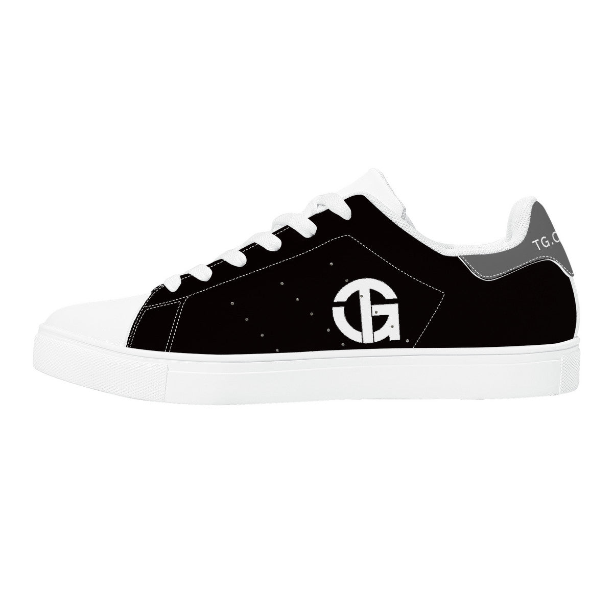 TG - Black on White - With white Logo