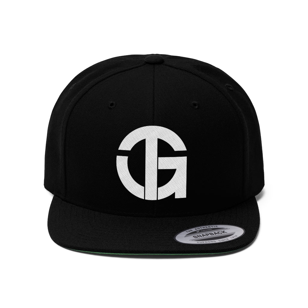 Unisex Flat Bill Snapback Hat