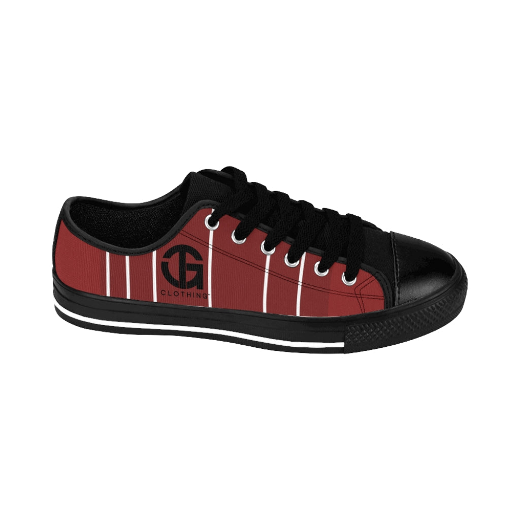 Men's T.G. 4 Red and White Striped Sneakers