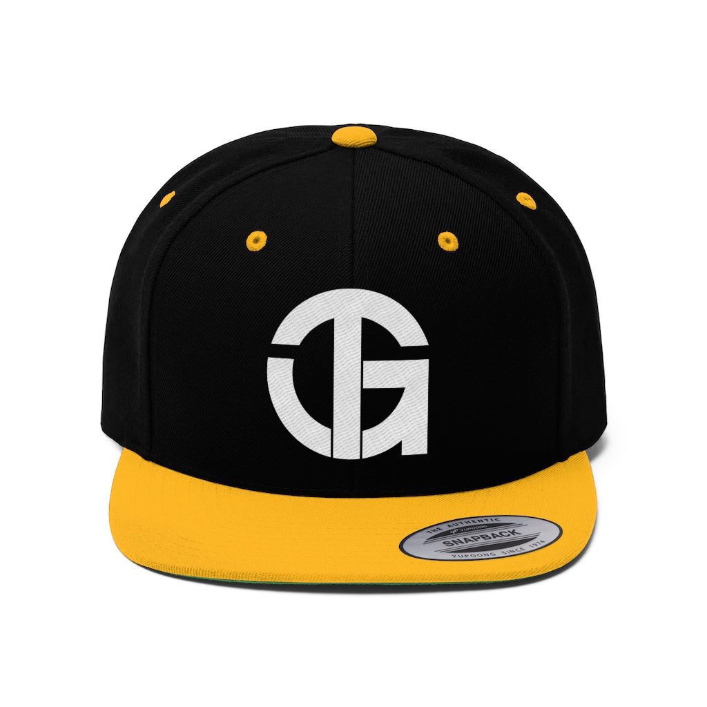 Unisex Flat Bill Snapback Hat