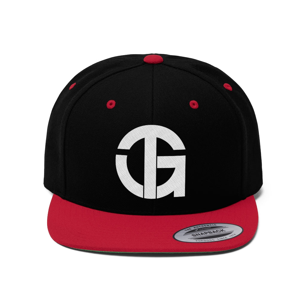 Unisex Flat Bill Snapback Hat