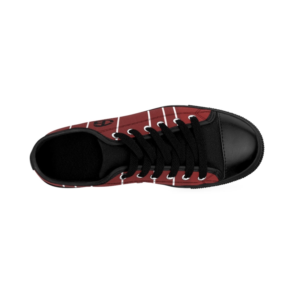 Men's T.G. 4 Red and White Striped Sneakers