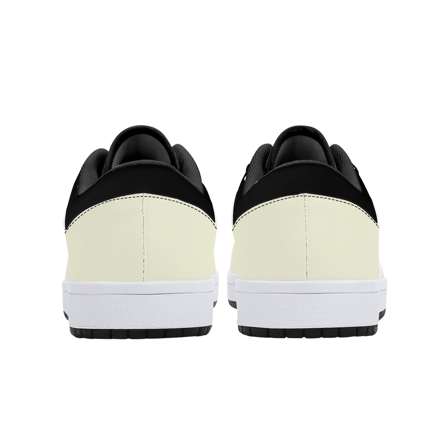 Brown and Black 2 Toned Leather Sneakers