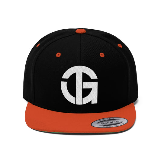 Unisex Flat Bill Snapback Hat
