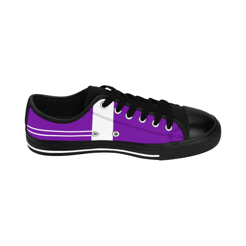 Men's Purple and White Sneakers