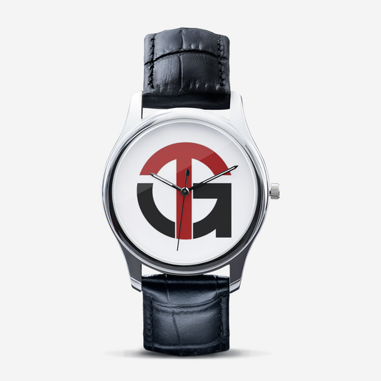 Classic Fashion Unisex Print Black Quartz Watch