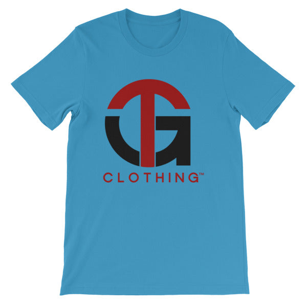 Short-Sleeve Unisex T-Shirt with Red/Black Company Logo