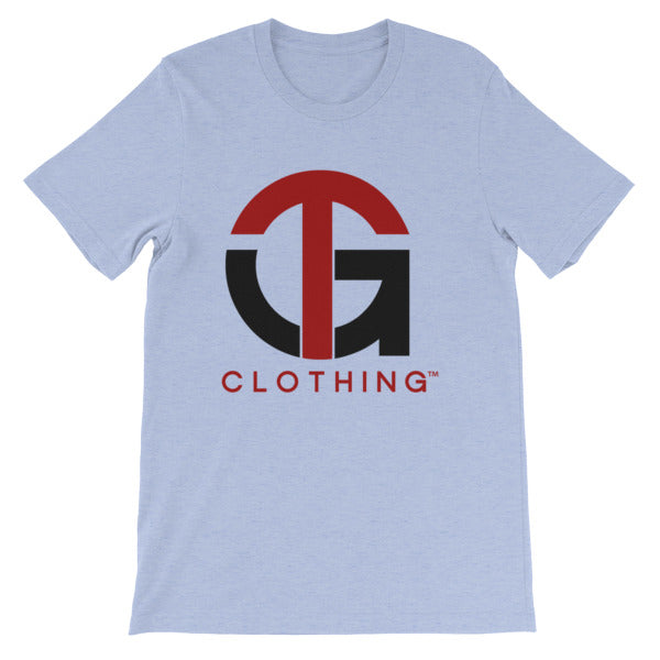 Short-Sleeve Unisex T-Shirt with Red/Black Company Logo