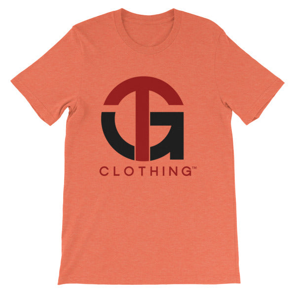 Short-Sleeve Unisex T-Shirt with Red/Black Company Logo