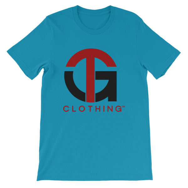 Short-Sleeve Unisex T-Shirt with Red/Black Company Logo