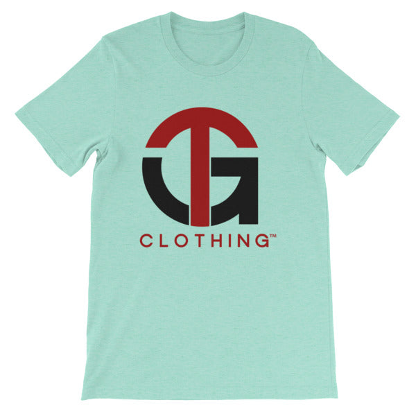 Short-Sleeve Unisex T-Shirt with Red/Black Company Logo