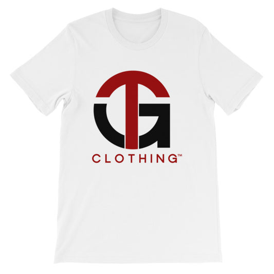 Short-Sleeve Unisex T-Shirt with Red/Black Company Logo
