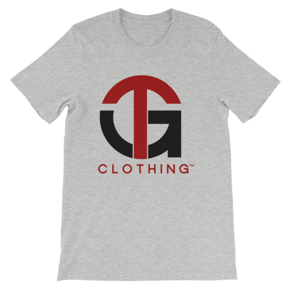Short-Sleeve Unisex T-Shirt with Red/Black Company Logo