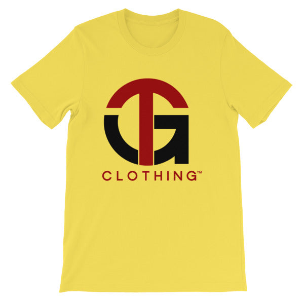 Short-Sleeve Unisex T-Shirt with Red/Black Company Logo